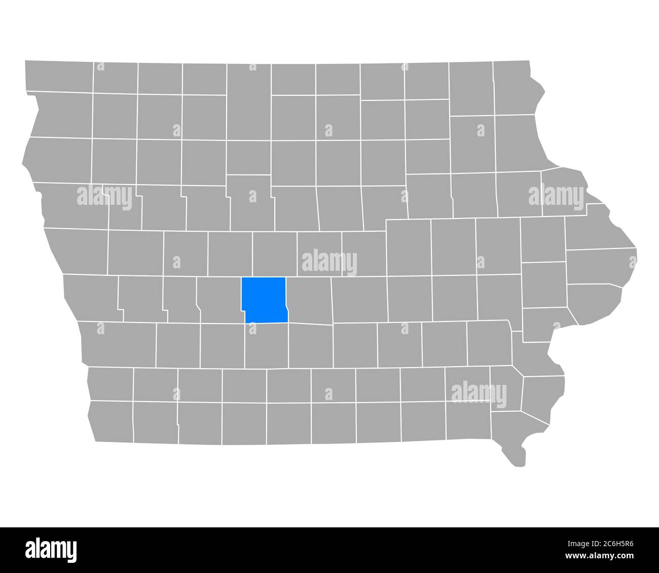 Map of Dallas in Iowa Stock Photo Alamy