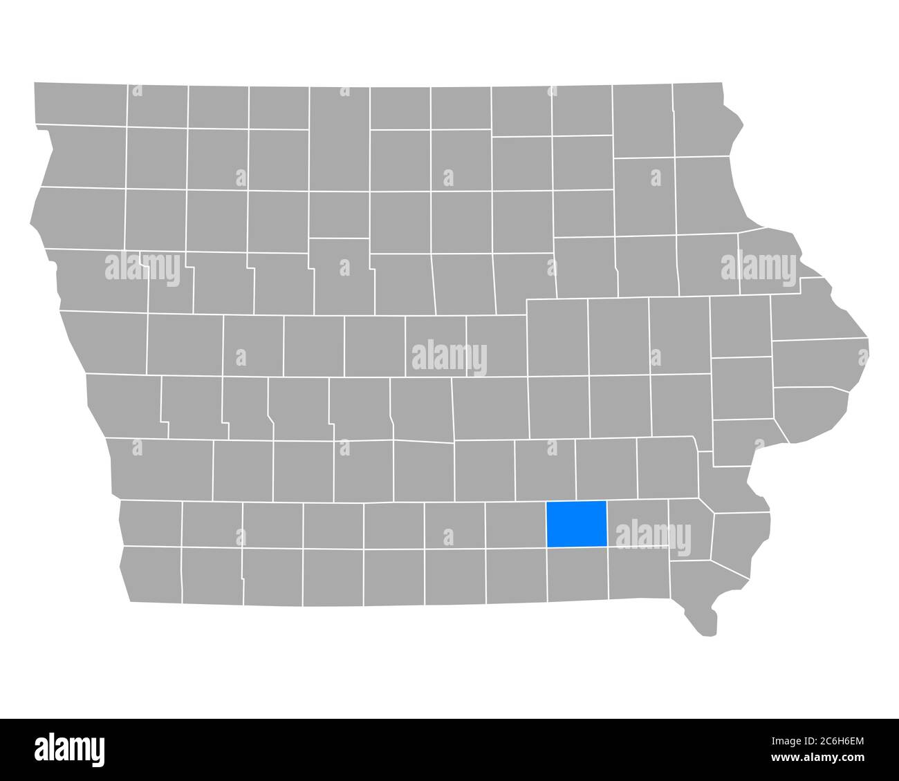 Map of Wapello in Iowa Stock Photo Alamy