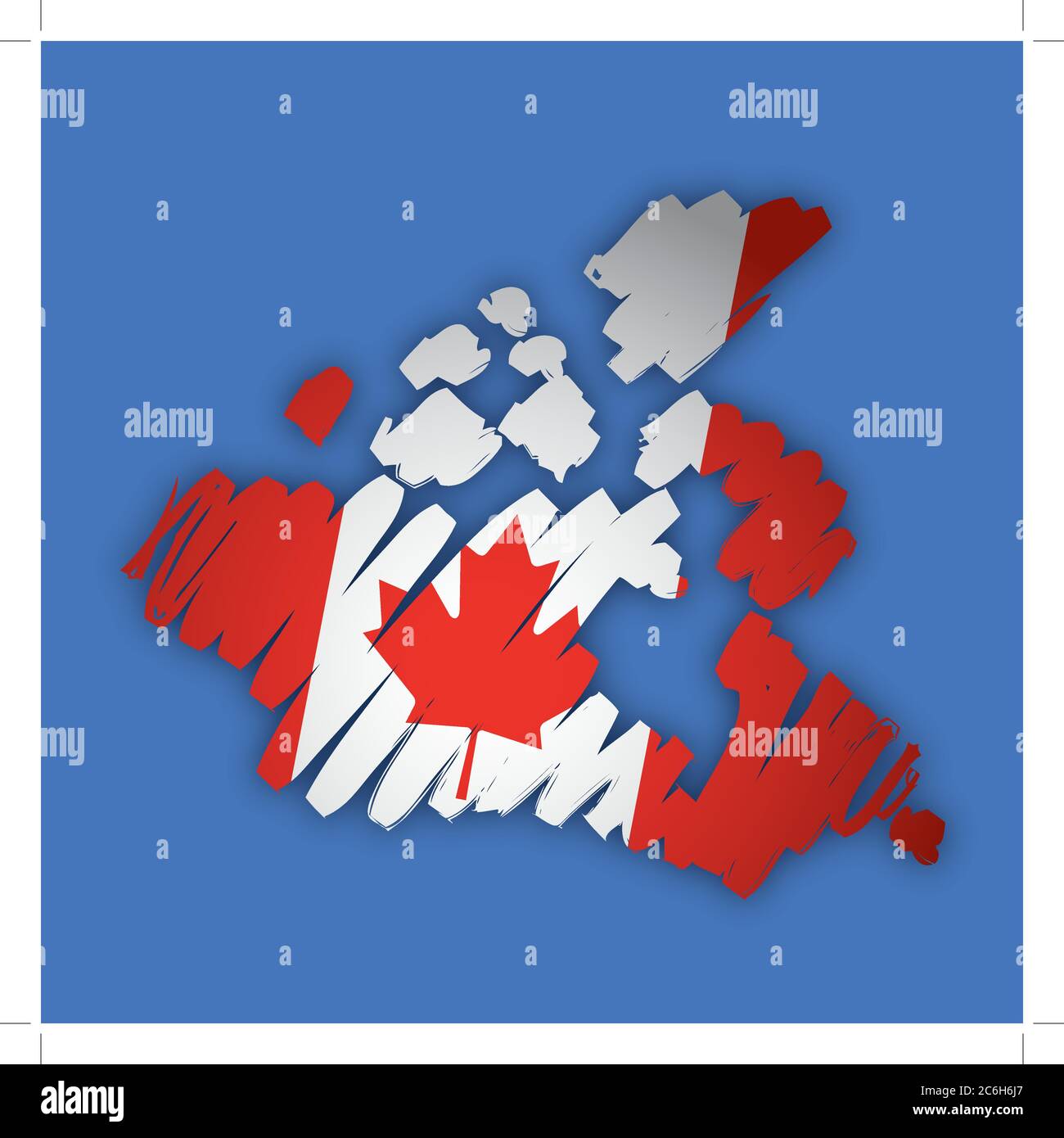sketch map flag Canada Stock Vector Image & Art Alamy
