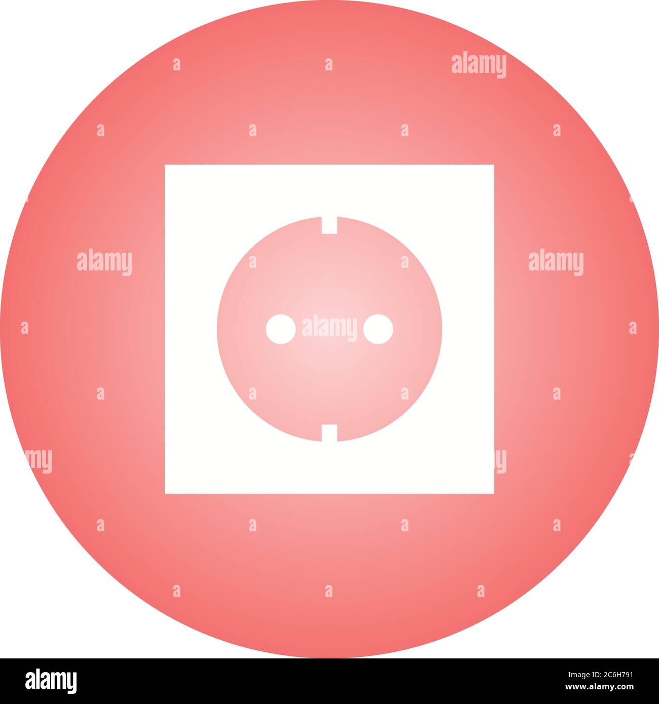 Unique Socket Vector Line Icon Stock Vector