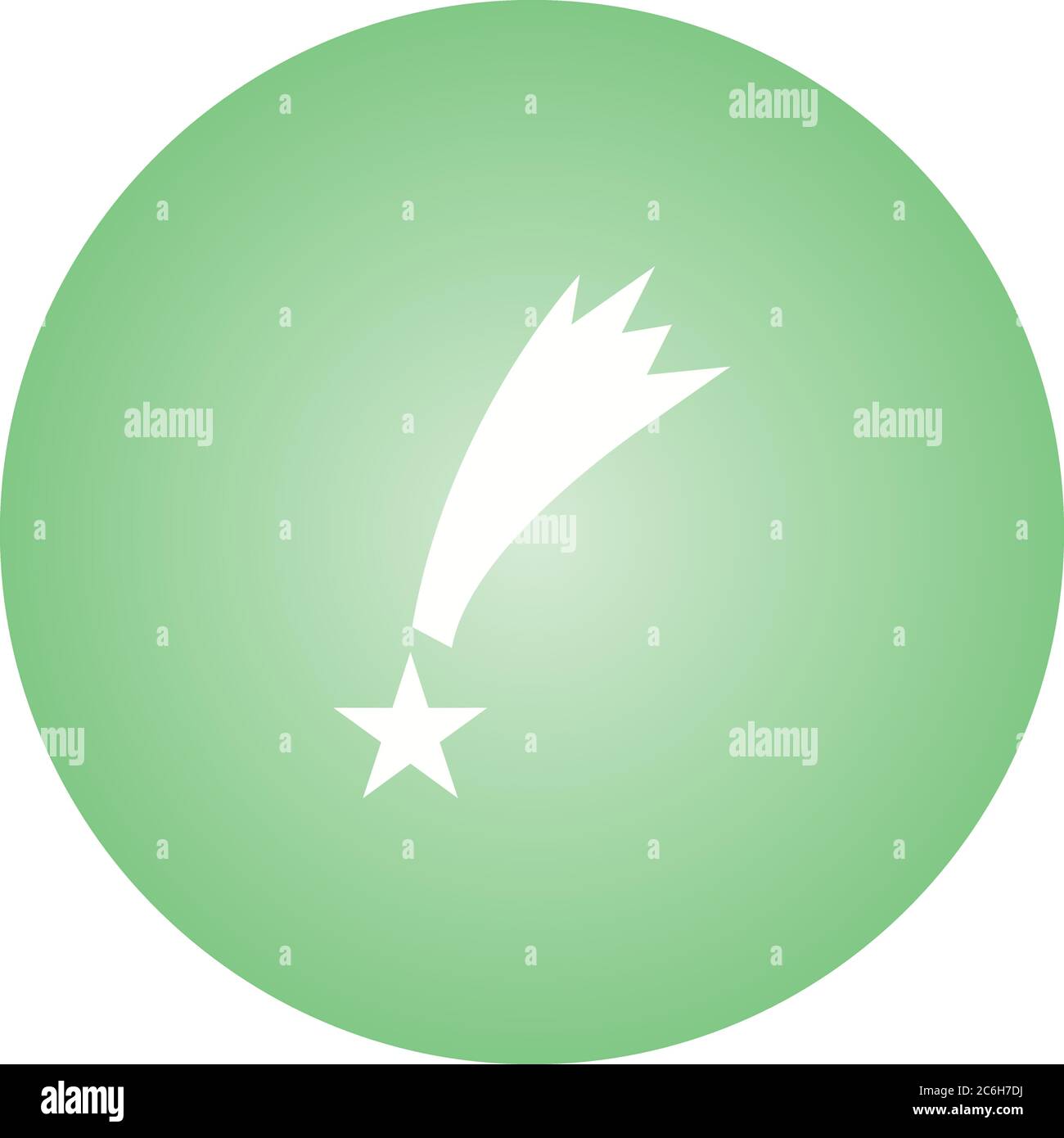 Unique Star Falling Vector Glyph Icon Stock Vector