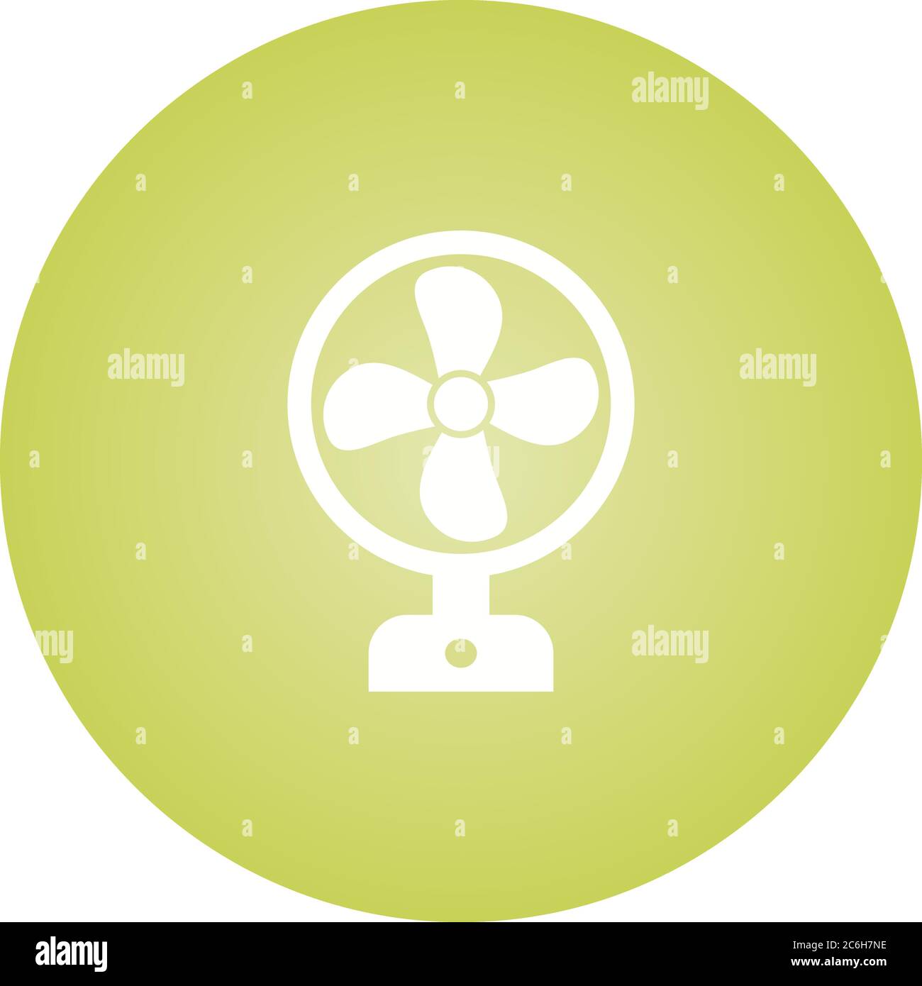 Unique Fan Vector Glyph Icon Stock Vector