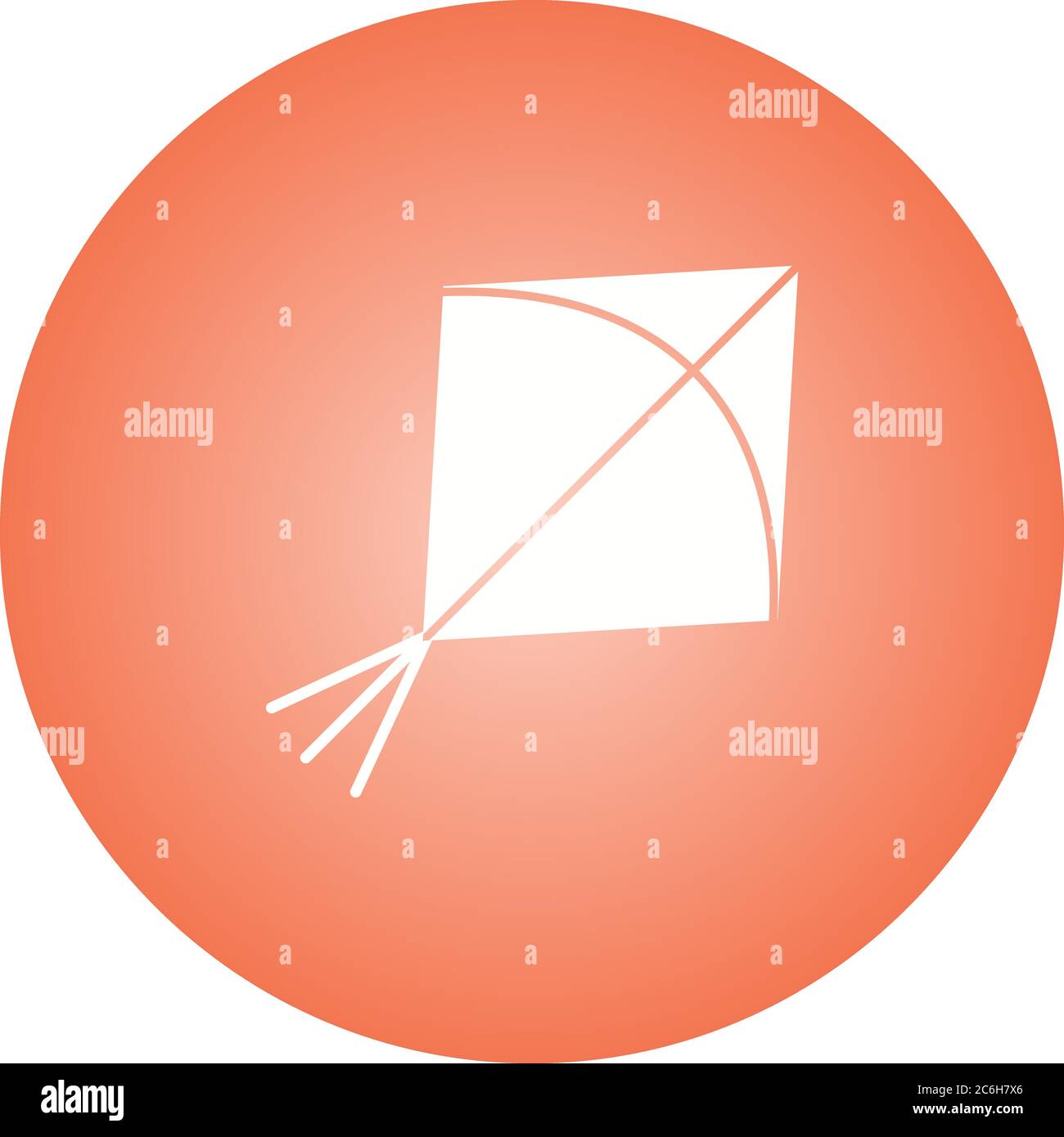 Unique Kite Vector Glyph Icon Stock Vector