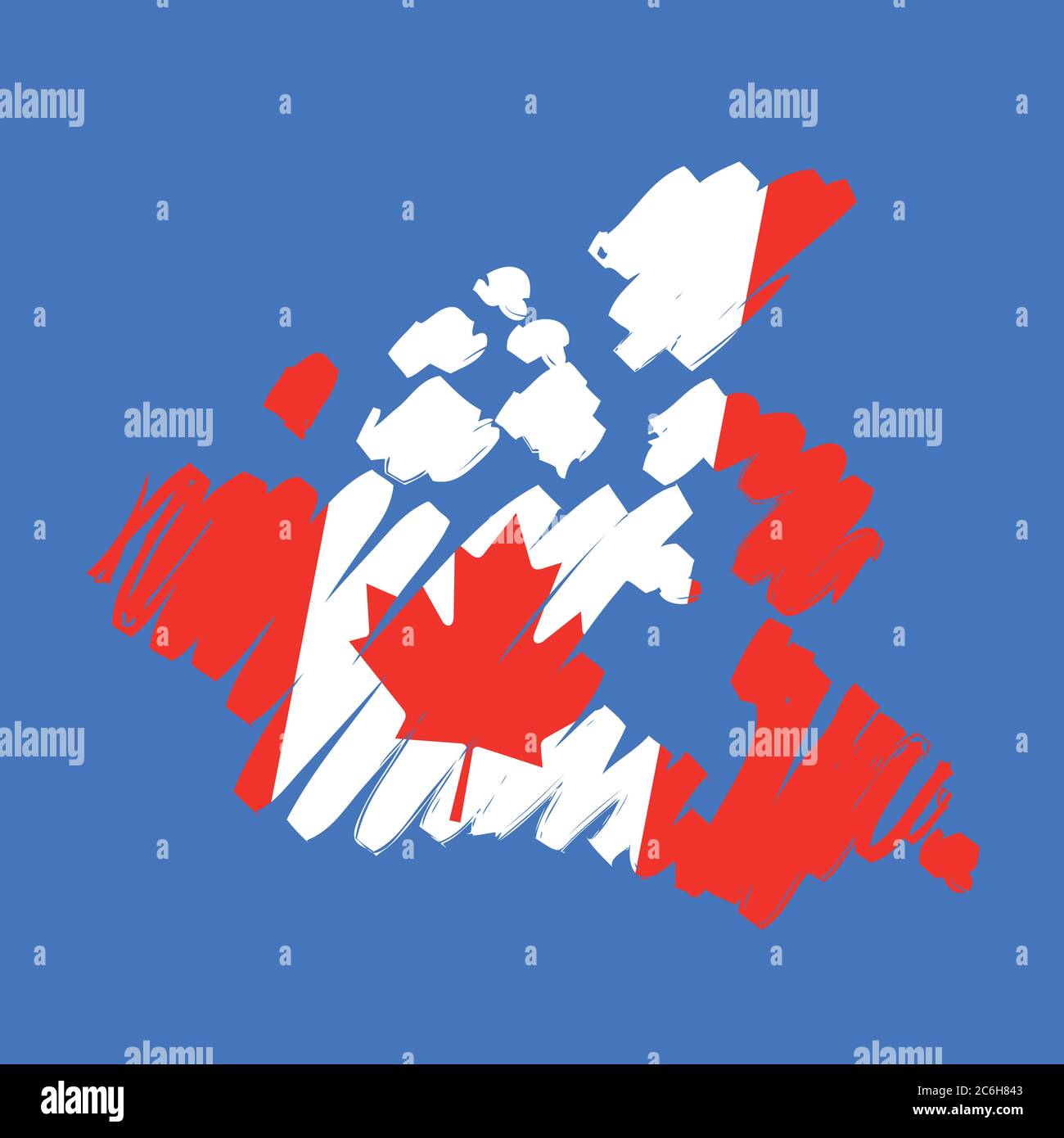sketch map flag Canada Stock Vector Image & Art Alamy