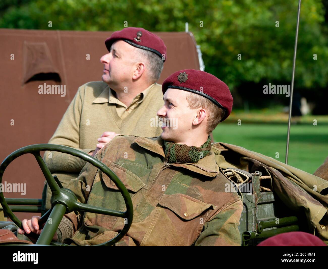 Rufford Abbey 1940's weekend Rufford Nottinghamshire England Stock ...