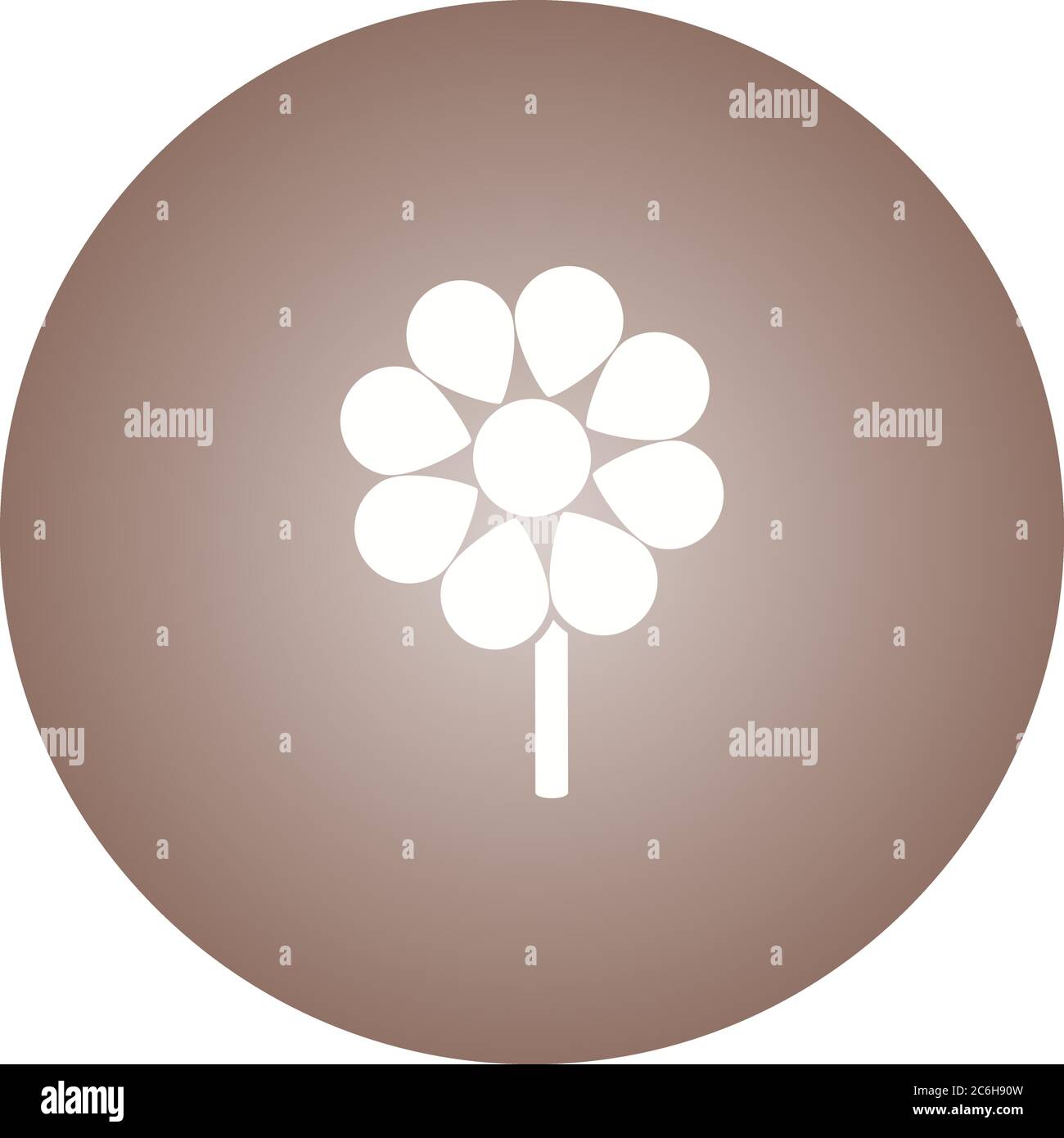 Unique Flower Vector Glyph Icon Stock Vector Image & Art - Alamy