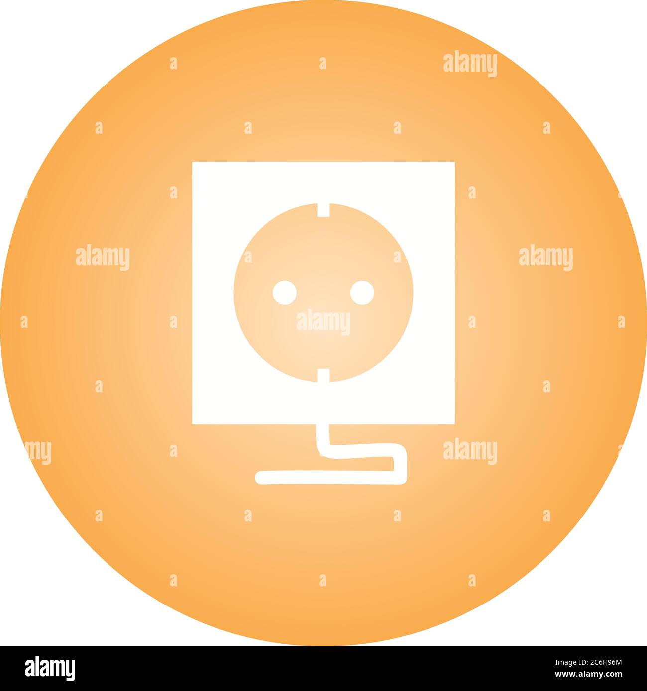 Unique Socket Vector Glyph Icon Stock Vector