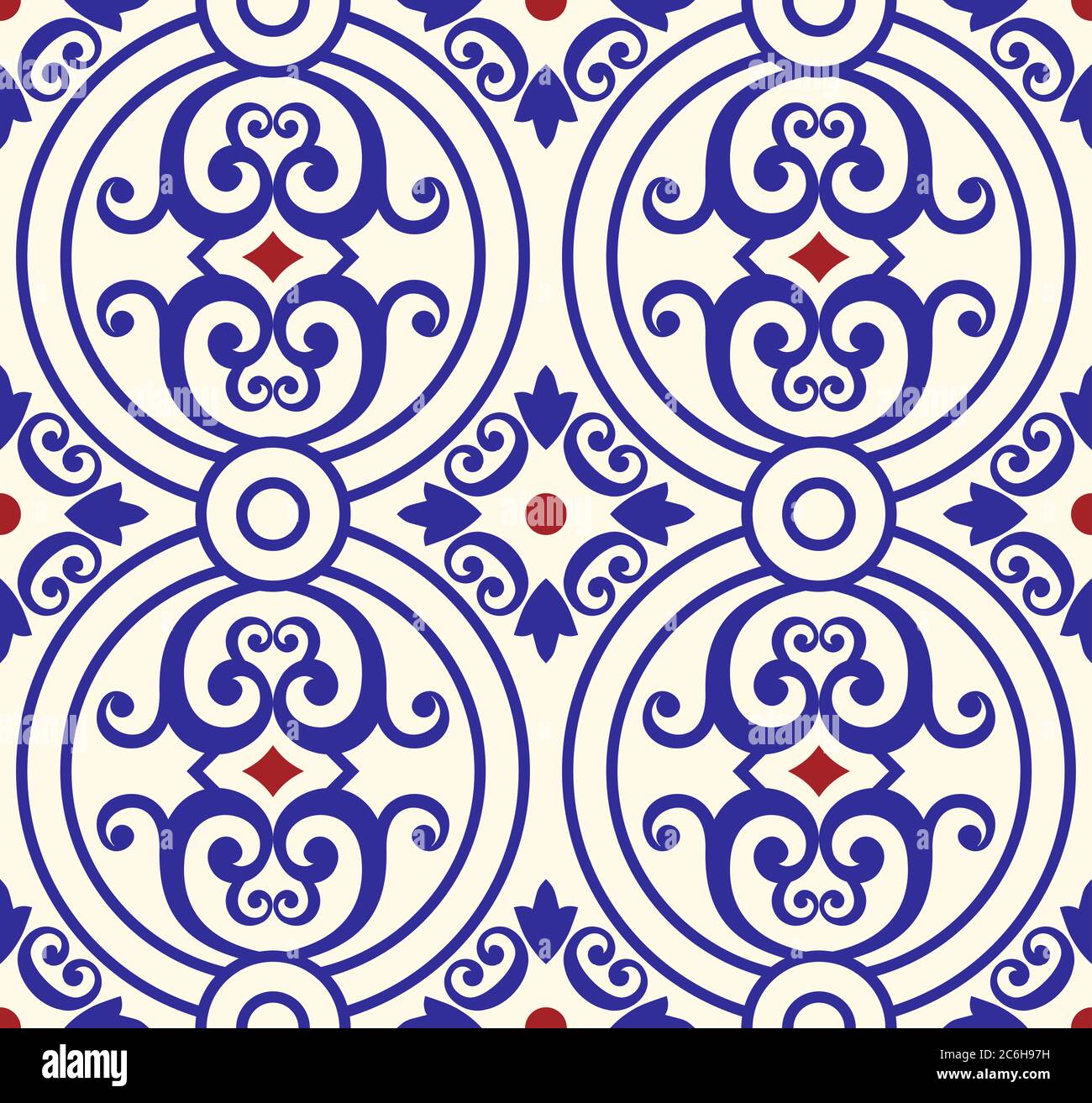Colorful ethnic patterned background. Arabesque vector ornament Stock Vector