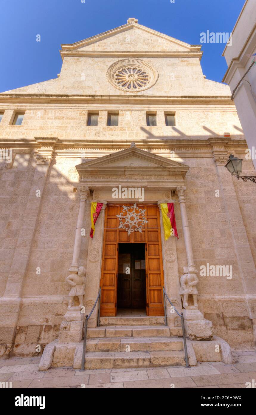 Italy, Apulia, Mola di Bari, San Nicola cathedral Stock Photo