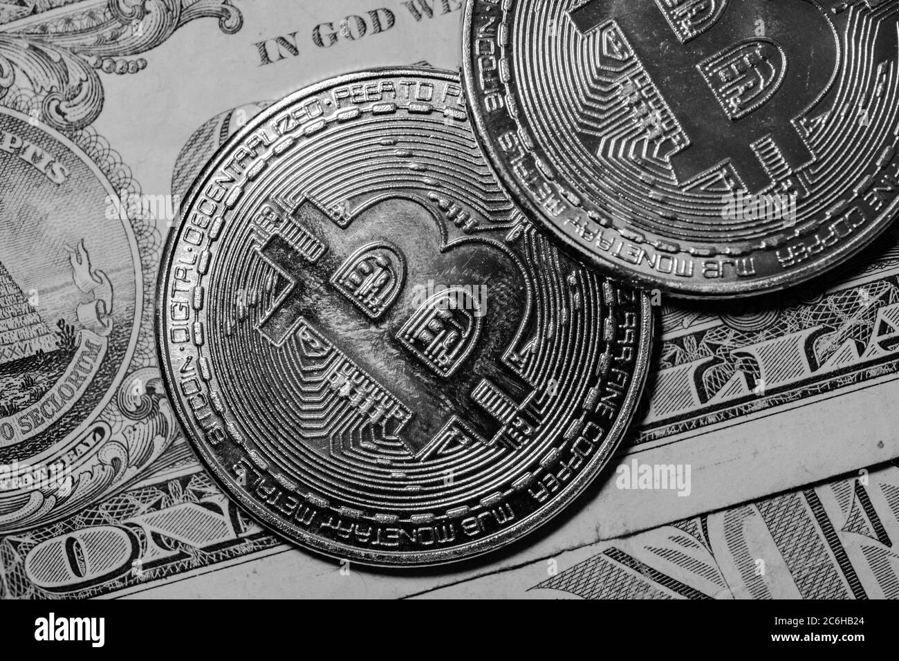 One dollar bill detail Black and White Stock Photos & Images - Alamy