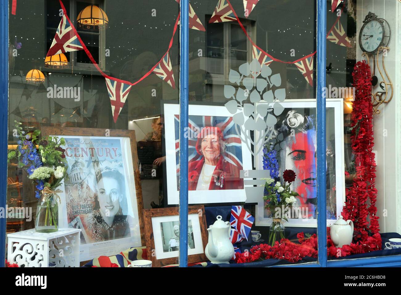 A display in memory of Forces Sweetheart Dame Vera Lynn in the Nutmeg