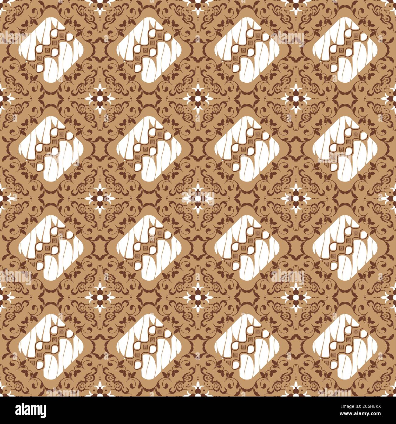 Modern pattern on batik Solo design with soft mocca color Stock Vector  Image & Art - Alamy
