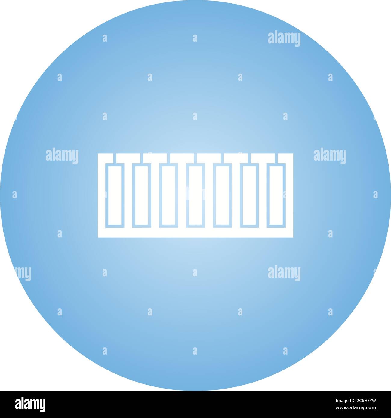 Unique Piano Keys Vector Glyph Icon Stock Vector