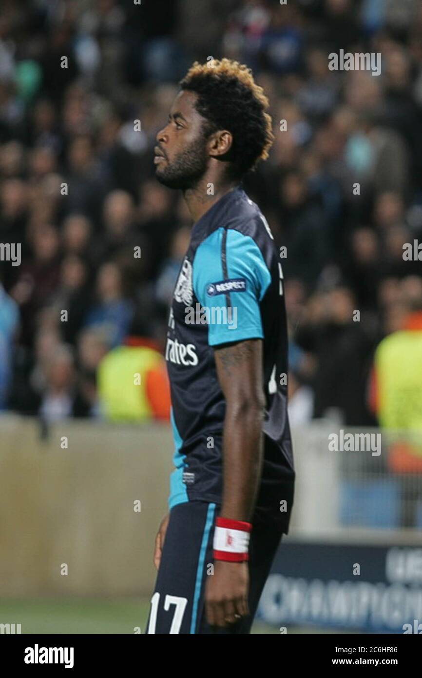 Alex Song   during the Champion League 2011 - 2012 , Olympique Marseille  - FC Arsenal  on October 19, 2011 in Marseile, France - Photo Laurent Lairys / DPPI Stock Photo