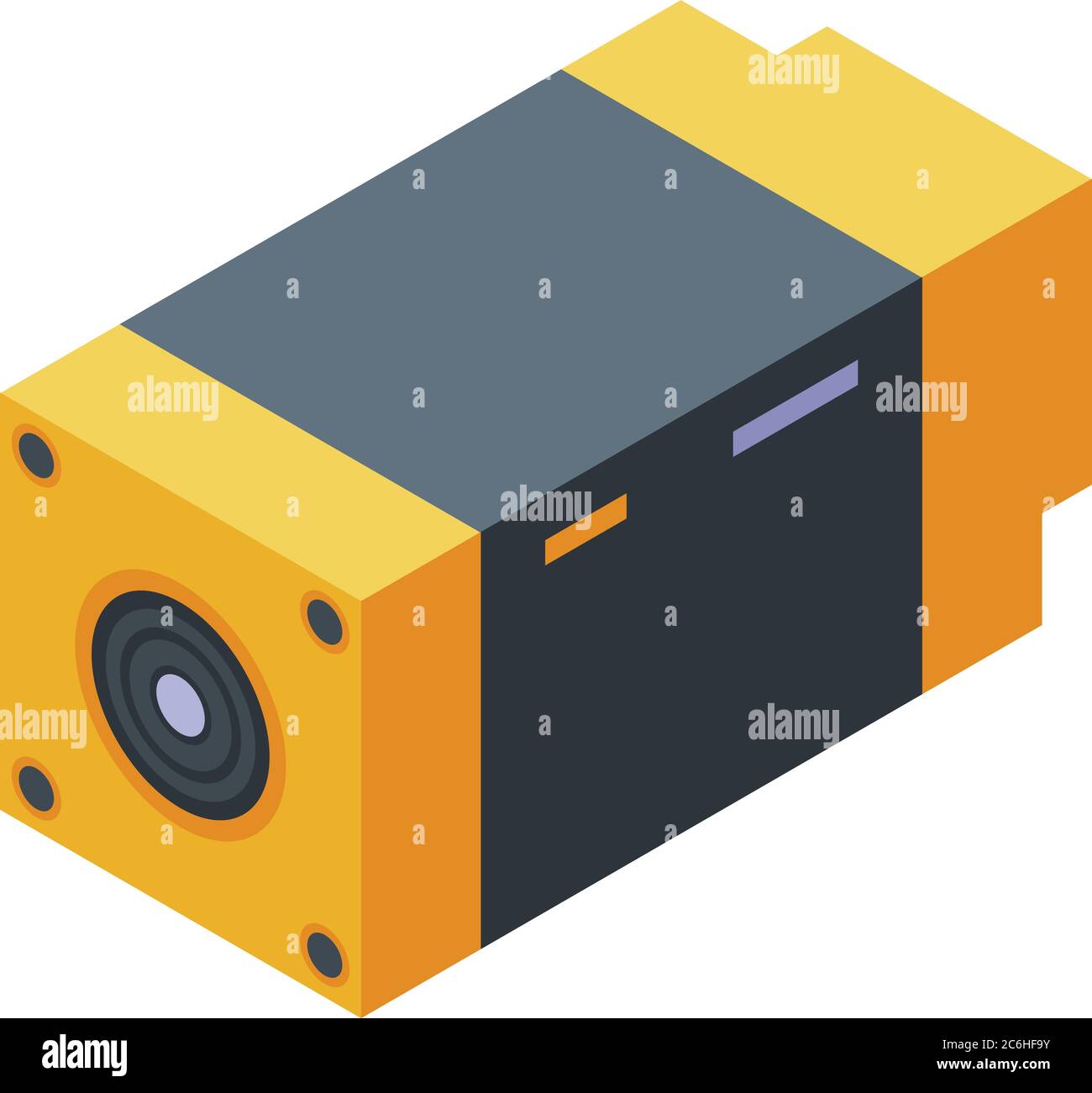 Thermal imager tool icon, isometric style Stock Vector