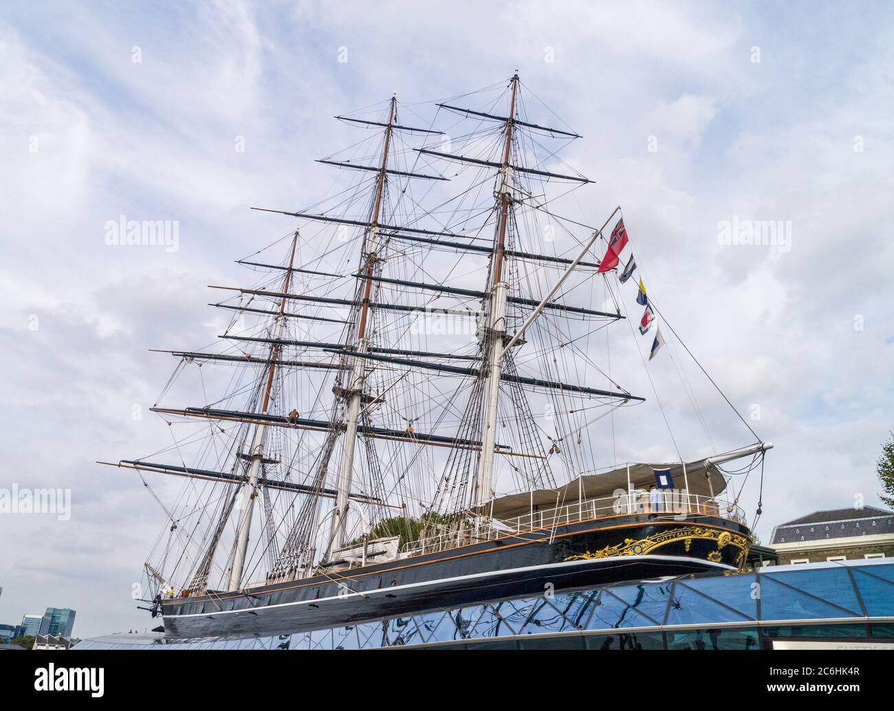 Cutty Sark, historic British clipper ship, Greenwich, London, UK Stock Photo