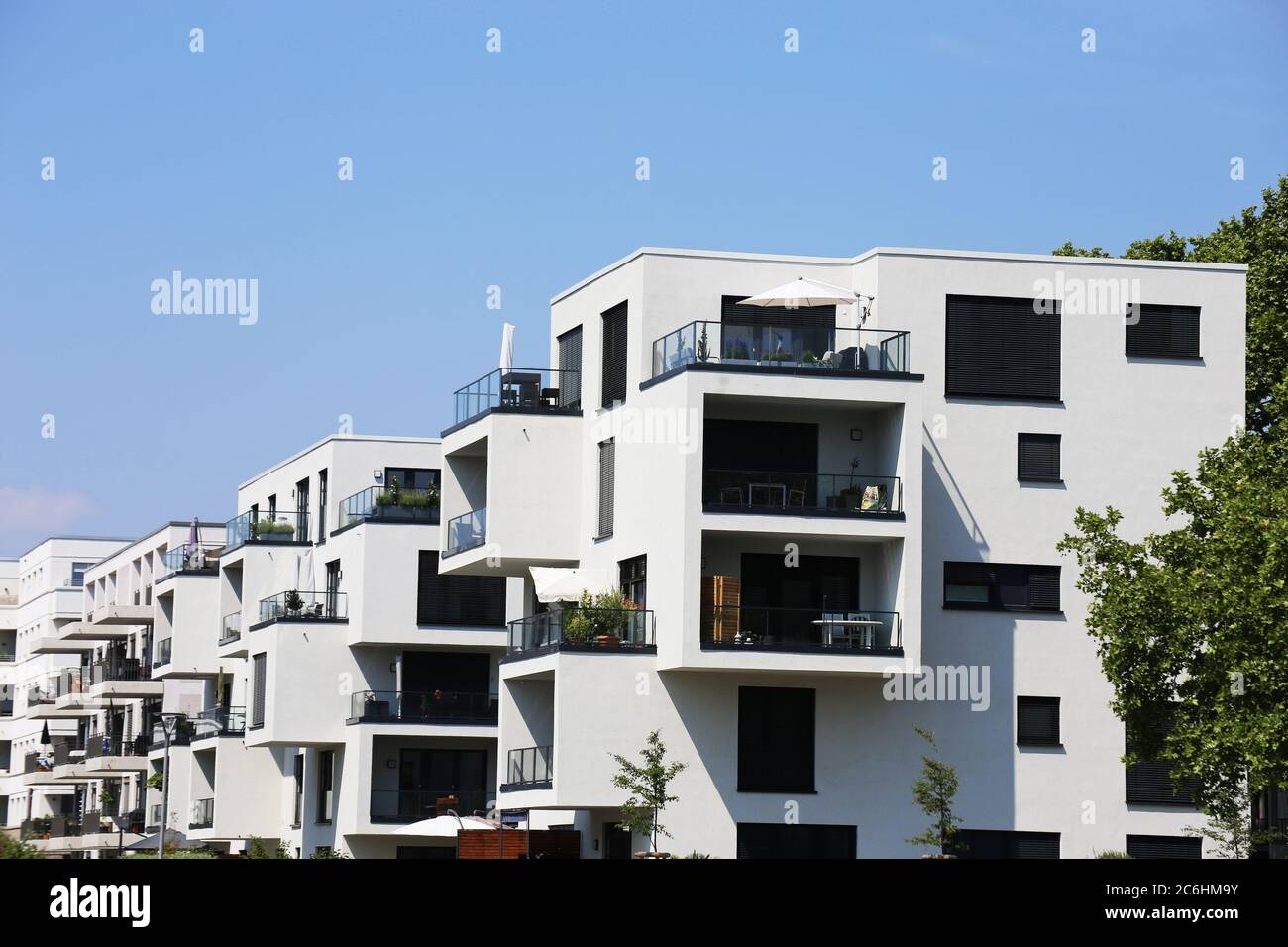 Modern residential complex in urban style Stock Photo