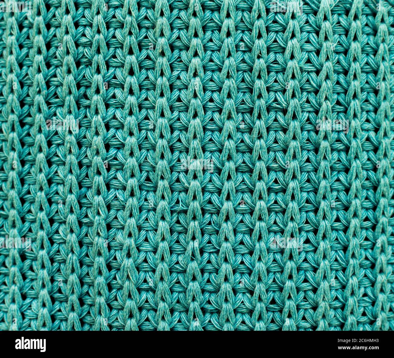 Green Knitted Pattern. Crocheted Fabric Texture Stock Photo Alamy