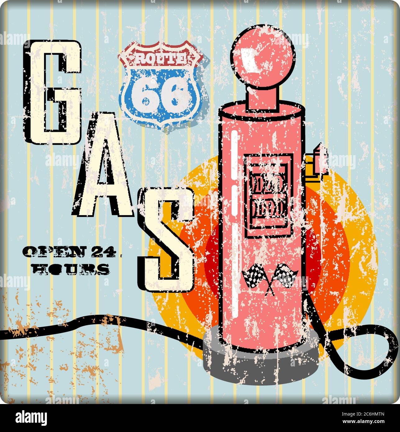 Route 66 history Stock Vector Images - Alamy