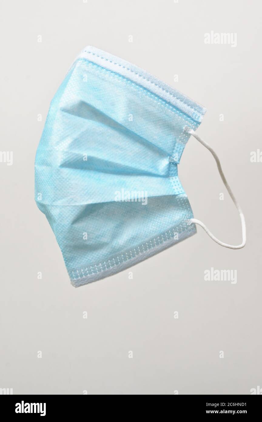 Details of Surgical Mask Isolated On Black Background Stock Photo - Alamy
