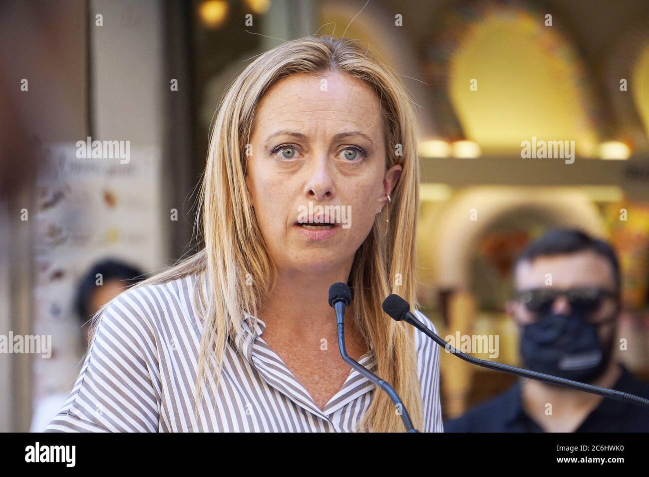 Giorgia Meloni is an Italian politics. She was Minister for Youth in the  fourth Berlusconi government, the youngest in Republican history, and  Preside Stock Photo - Alamy