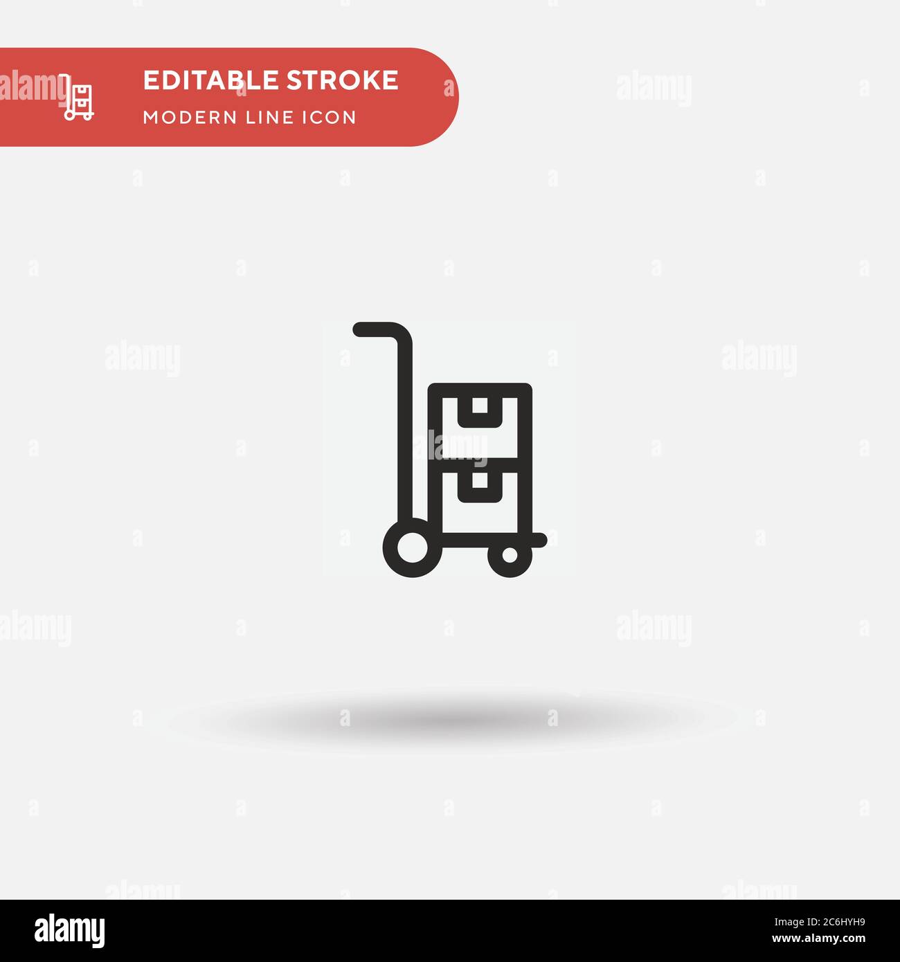 Trolley Simple vector icon. Illustration symbol design template for web ...