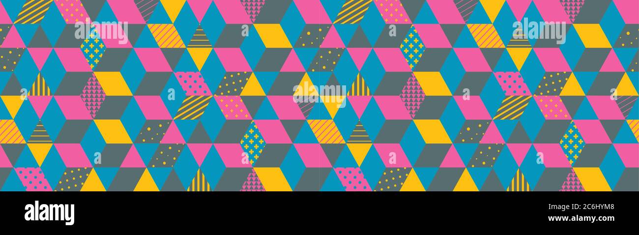 Cover design template. 3d blocks structure background. Vector illustration. Stock Vector