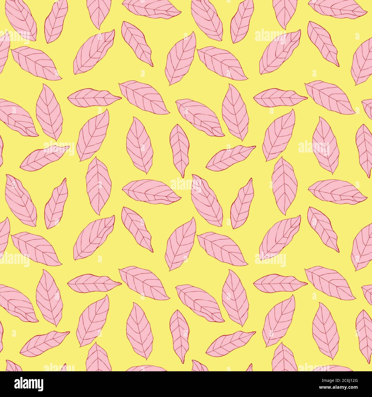 Leaves vector Seamless Pattern design for wallpaper, textile , surface, fashion , background,tile, stationary, home decor, furnishing etc. Stock Photo
