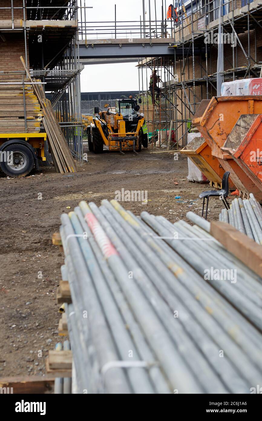 Construction Site, modular building Stock Photo