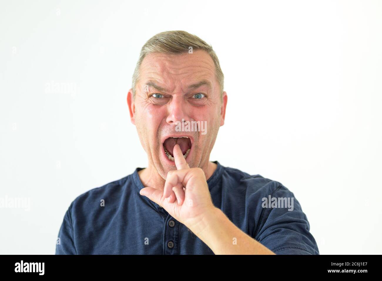https://c8.alamy.com/comp/2C6J1E7/suicidal-man-making-a-gun-gesture-with-his-hand-pointing-into-his-open-mouth-as-he-stares-in-anguish-at-the-camera-over-white-2C6J1E7.jpg