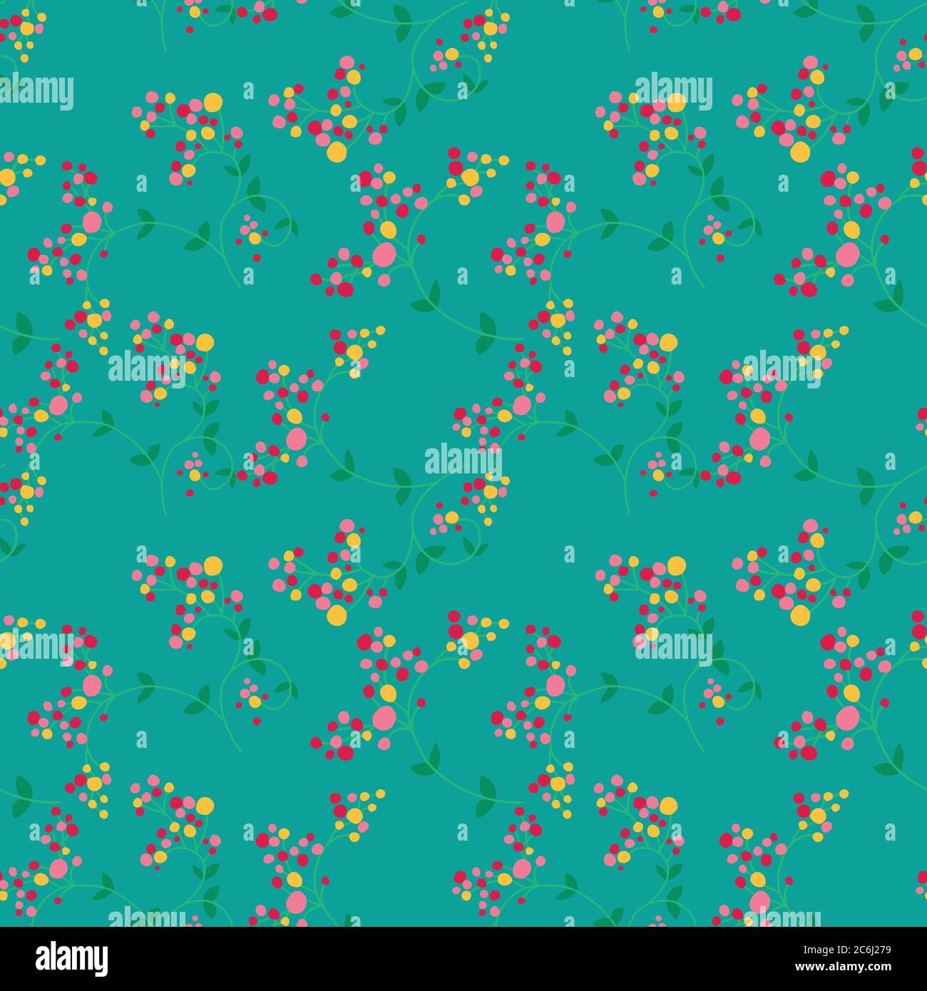 Berries vector Seamless Pattern Stock Vector