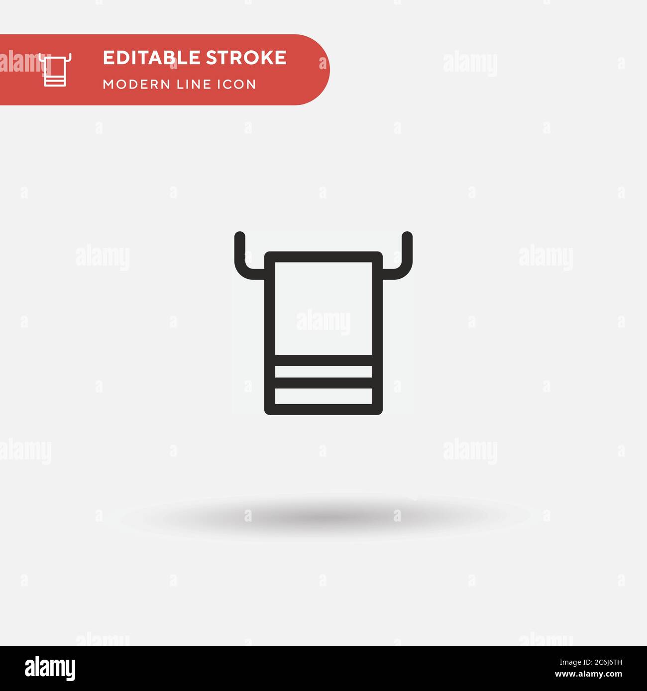 Towel Simple vector icon. Illustration symbol design template for web ...