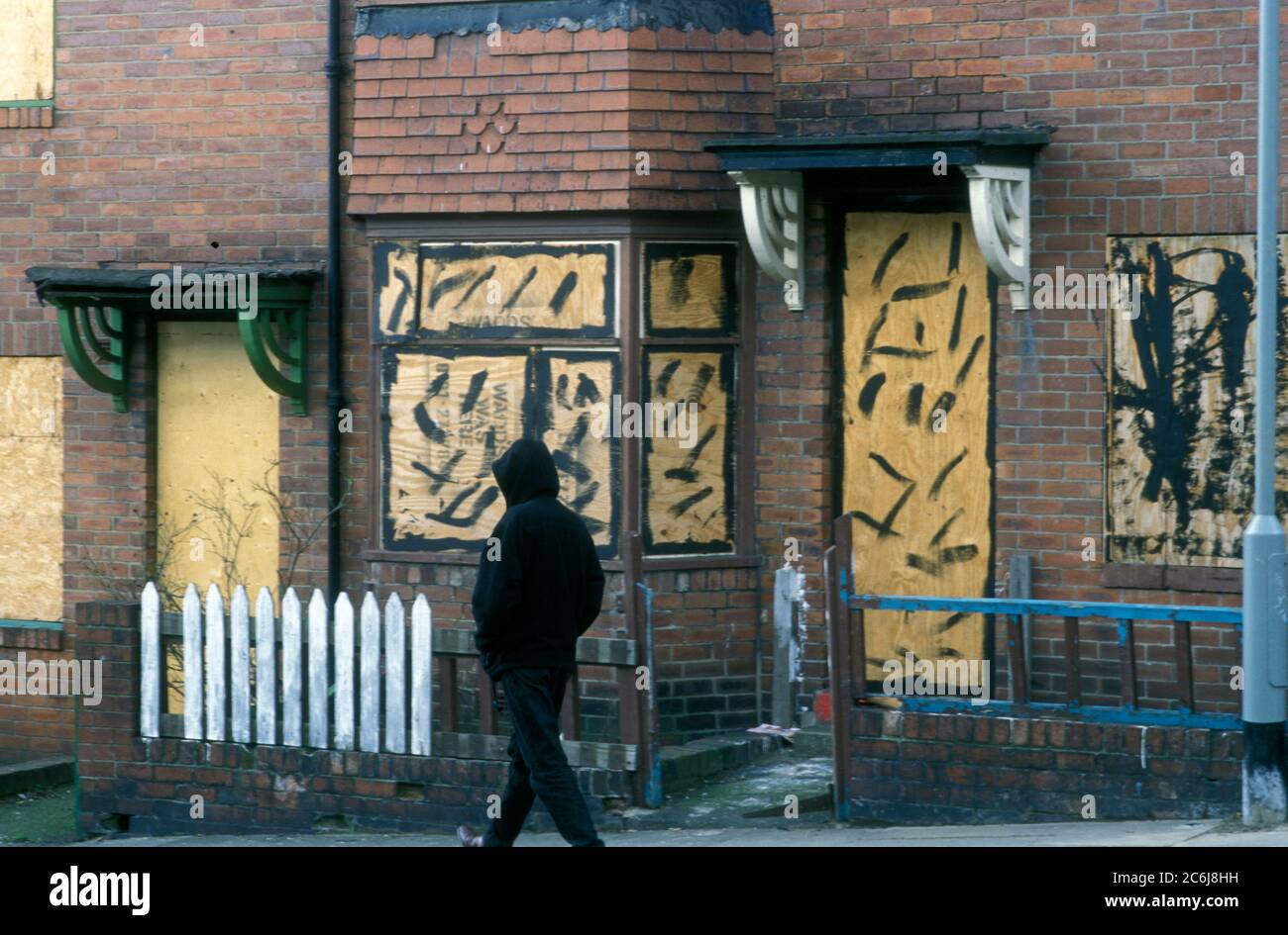 Rundown Benwell council housing estate Newcastle, Nicknamed the 'estate