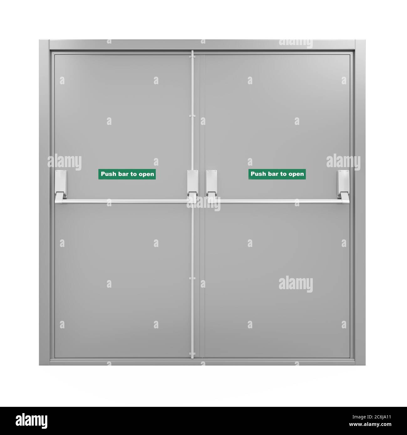 Emergency Exit Door Isolated Stock Photo - Alamy
