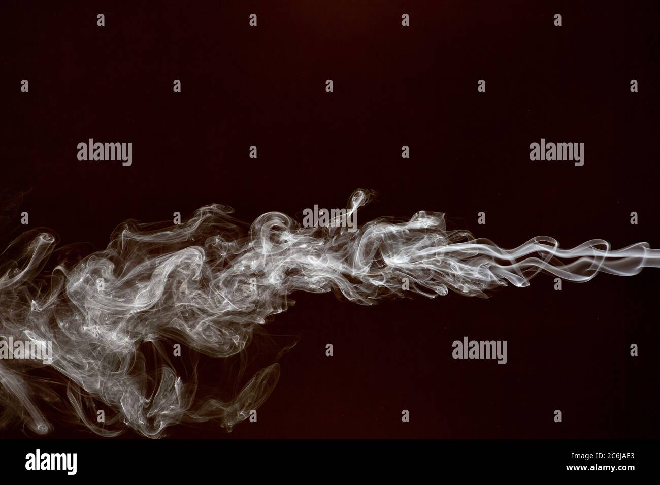 Smoke isolated on dark background Stock Photo