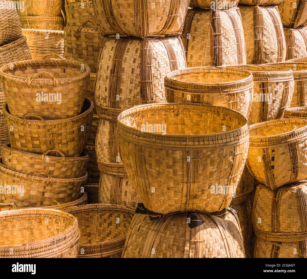 Hand woven baskets hires stock photography and images Alamy