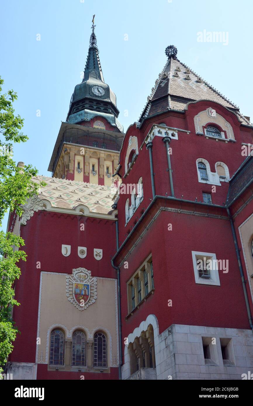 City hall, Subotica, Szabadka, North Bačka District, Serbia, Europe, former Hungary Stock Photo