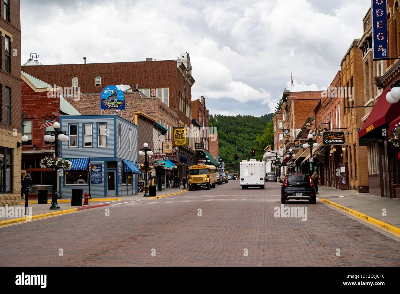 Deadwood, South Dakota June 22, 2020 Main street in downtown