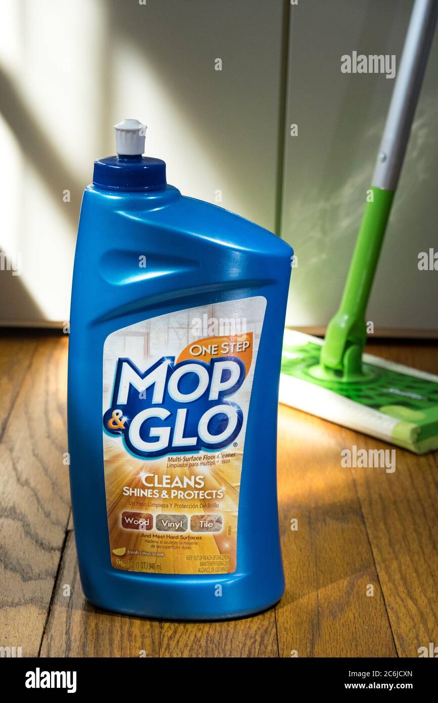 Mop & Glo is a multi-surface floor cleaner, USA Stock Photo - Alamy