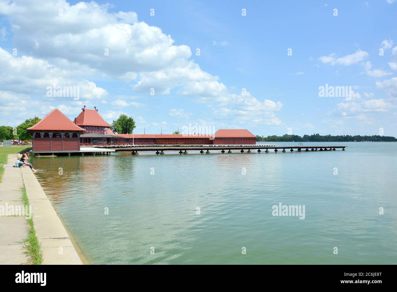 bath house, Lake Palić, Palićko jezero, Palicsi-tó, Palić, Palics ...