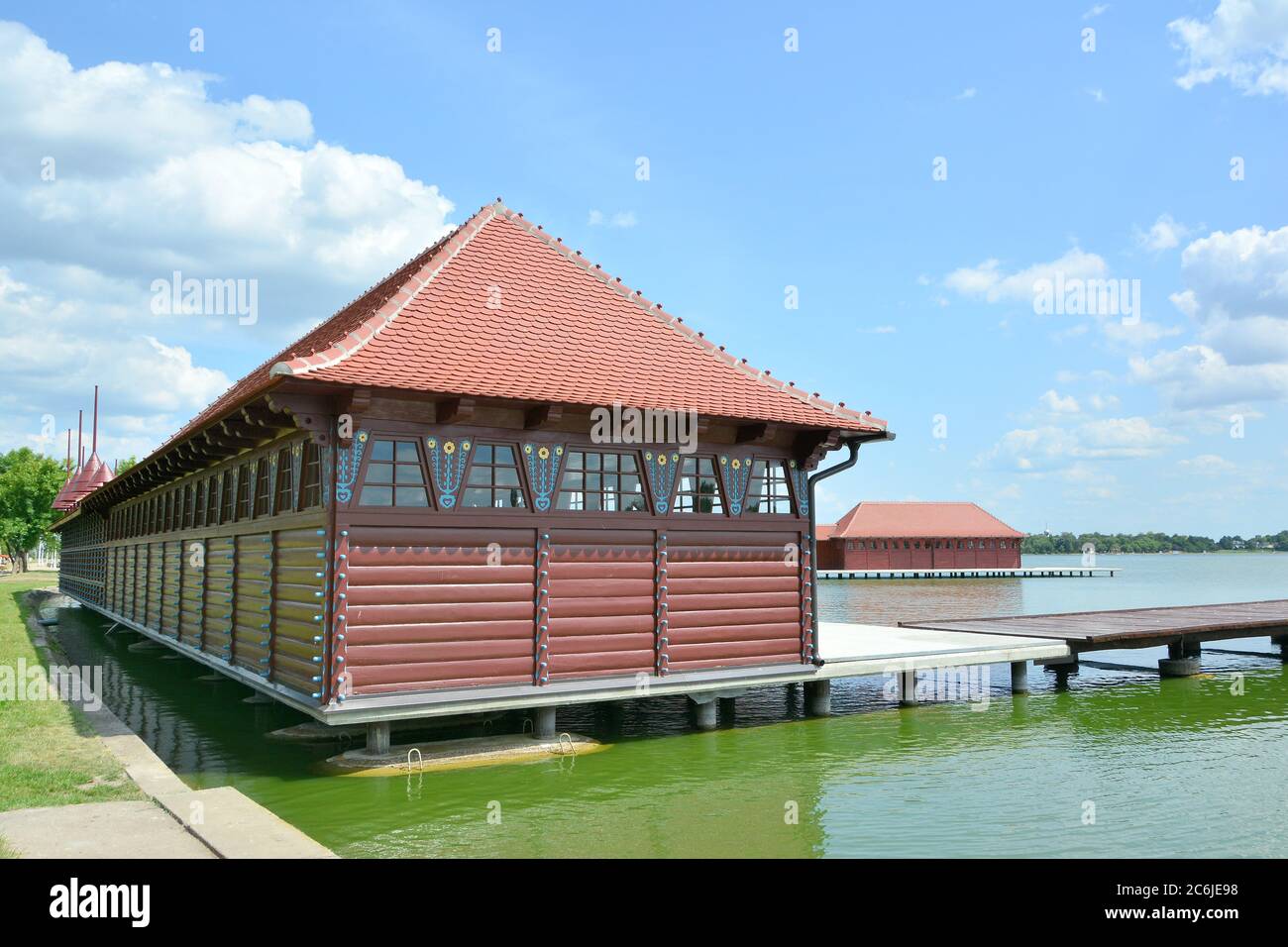 bath house, Lake Palić, Palićko jezero, Palicsi-tó, Palić, Palics ...