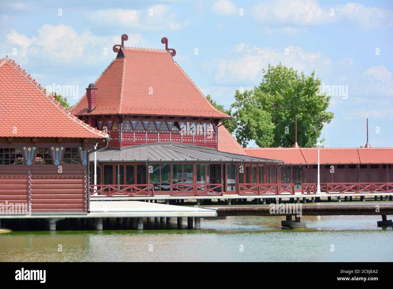 bath house, Lake Palić, Palićko jezero, Palicsi-tó, Palić, Palics ...