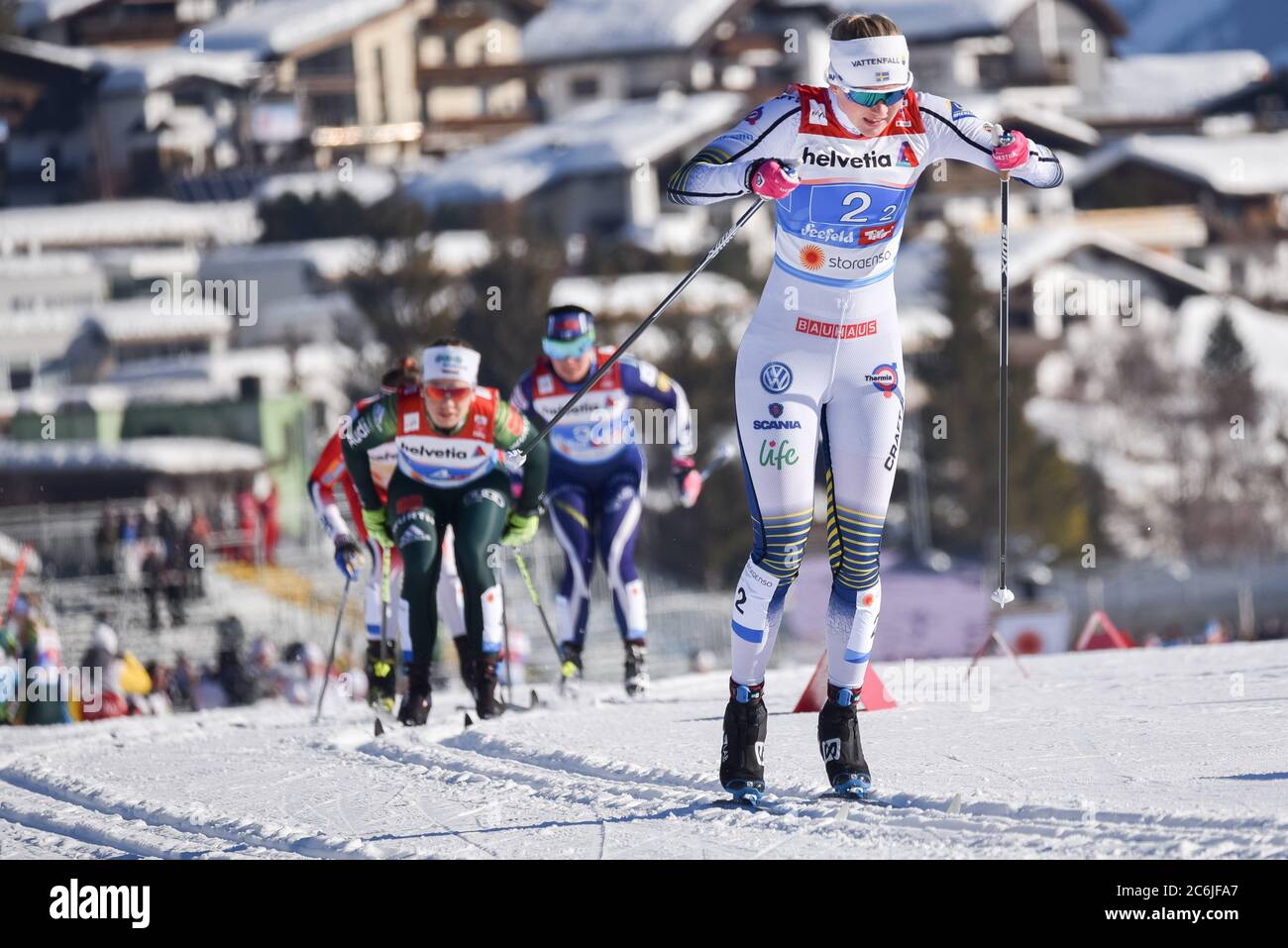 Sweden S Maja Dahlqvist In The Team Sprint At The 2019 Fis World Nordic Ski Championships In Seefeld Austria Stock Photo Alamy