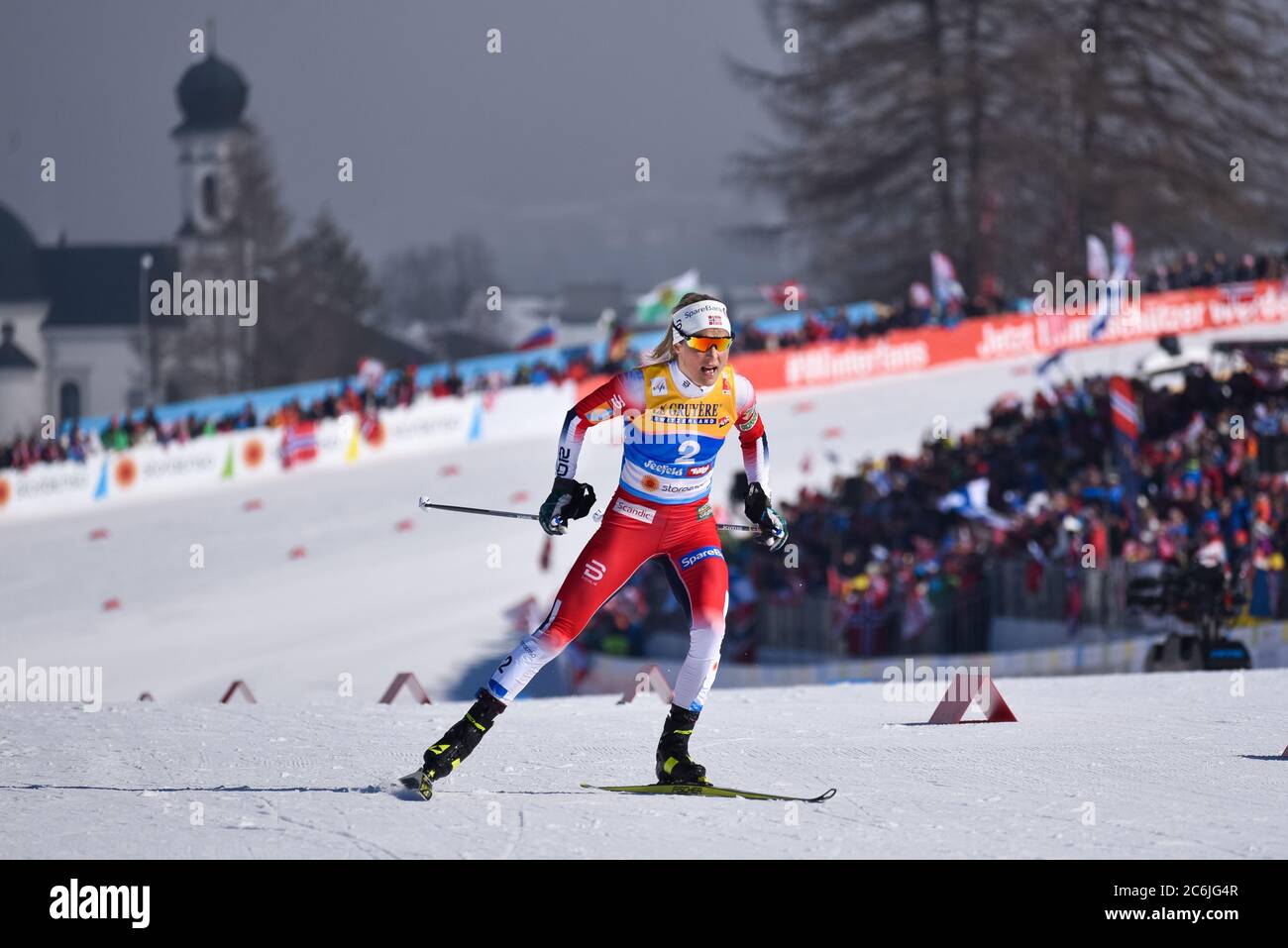 Norway's  Therese Johaug, 2019 FIS World Nordic Ski  Championships, Seefeld, Austria. Stock Photo