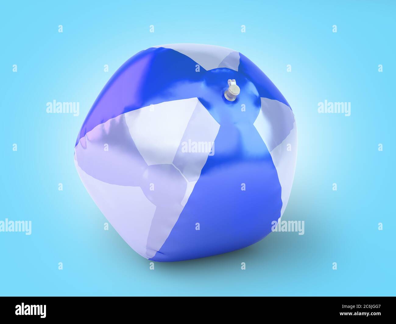 Color rubber ball 3d render on blue gradient Stock Photo - Alamy