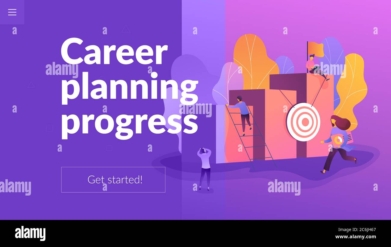 Career development landing page template Stock Vector Image & Art - Alamy