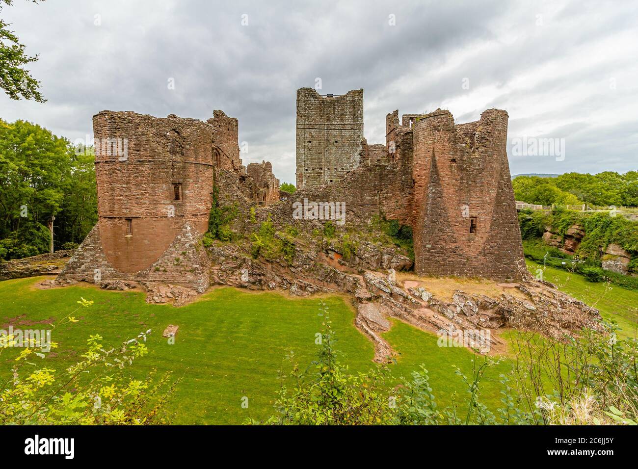 Goodrich Castle, Herefordshire, UK Stock Photo