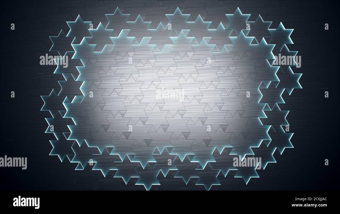 futuristic abstract technology blue background 3d render Stock Photo ...