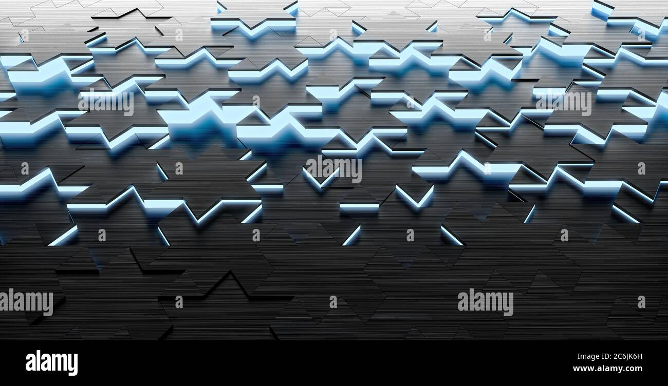 futuristic abstract technology blue background 3d render Stock Photo ...