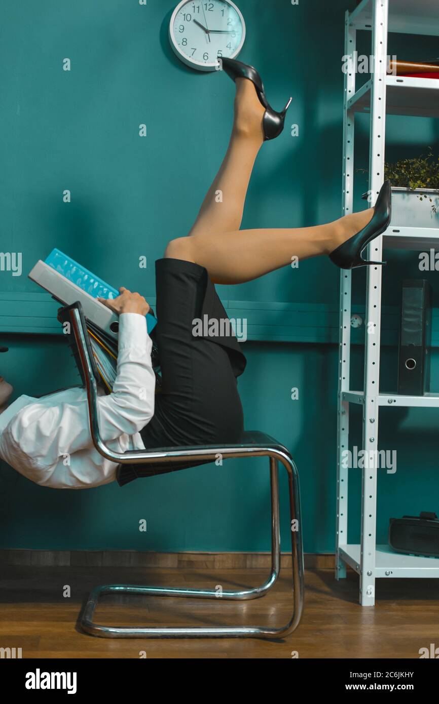 Woman Multi Tasking Funny High Resolution Stock Photography and Images